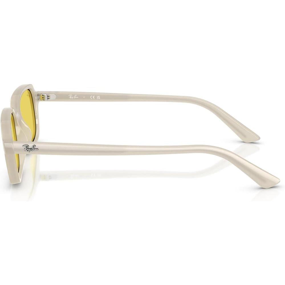 Ray-Ban RB4455 Zuri gafas de sol con protección UV y lentes dorados espejados amarillos, incluye estuche y paño