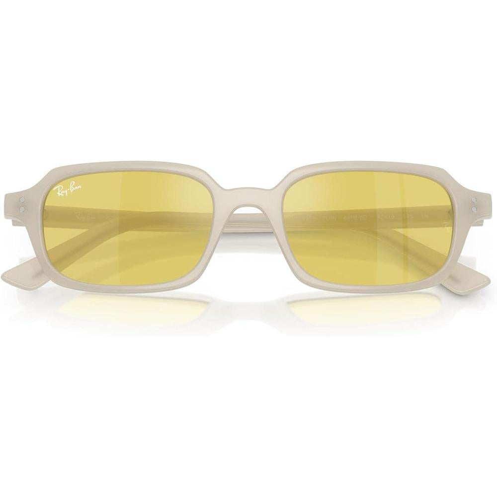 Ray-Ban RB4455 Zuri gafas de sol con protección UV y lentes dorados espejados amarillos, incluye estuche y paño