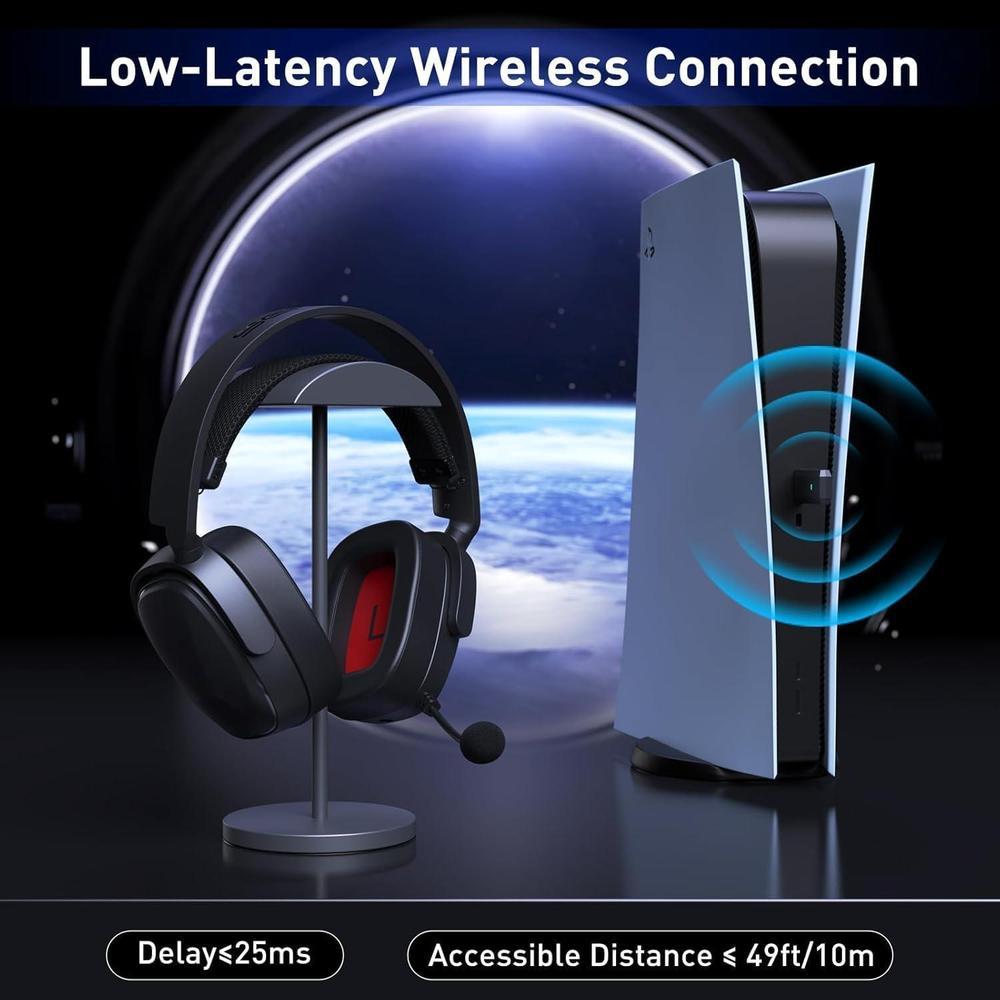 Auriculares SENZER X100 inalámbricos para juegos con micrófono, Bluetooth, sonido estéreo y comodidad superior