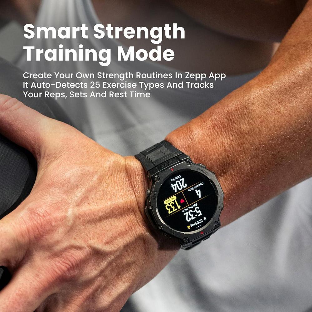 Amazfit T-Rex 3: Reloj Inteligente Militar Resistente, GPS, Mapas Offline, Larga Duración de Batería, 170 Modos Fitness, 1.5"