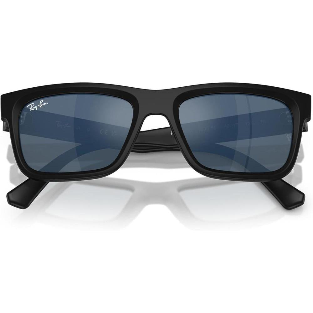 Ray-Ban gafas de sol unisex con montura negra y lentes verdes oscuras, protección UV para jóvenes y adolescentes