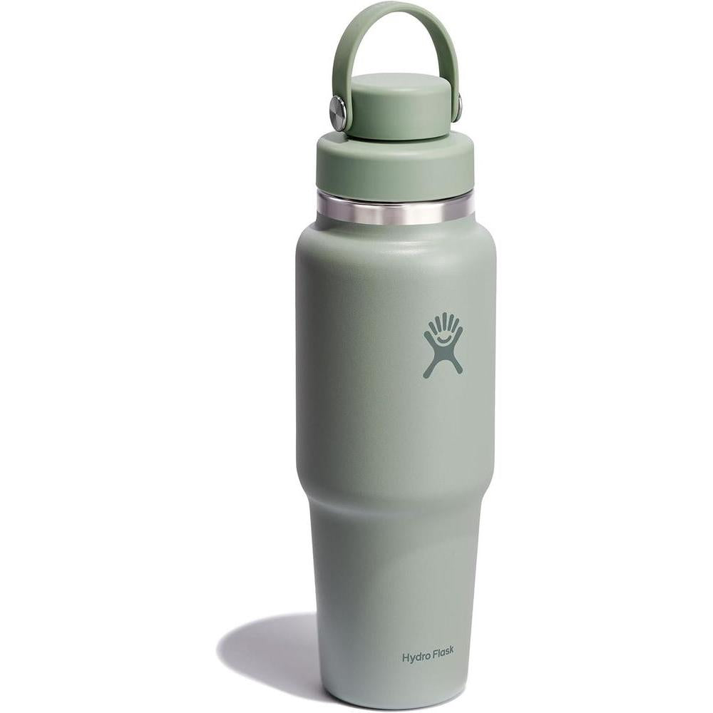 Hydro Flask Botella de viaje con tapa flexible, a prueba de fugas e ideal para mantener bebidas frías, color agave