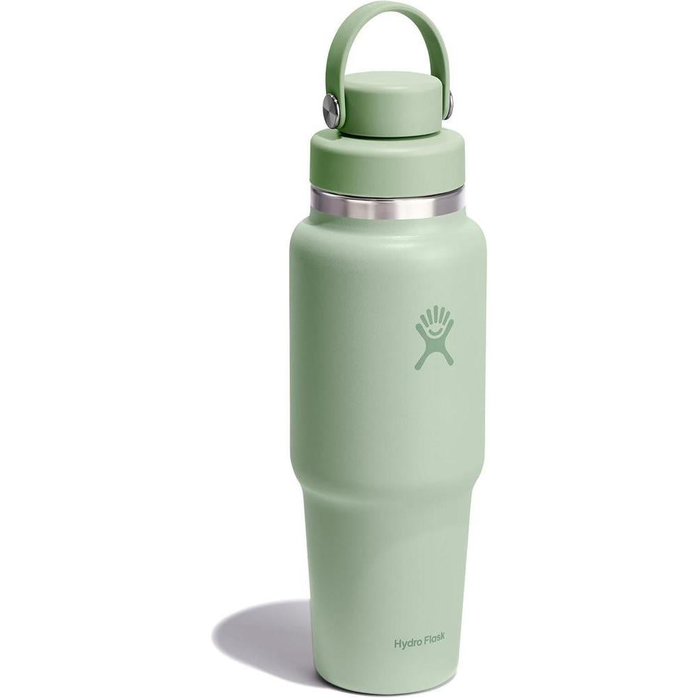 Botella de viaje Hydro Flask con aislamiento al vacío y tapa flexible, capacidad de 946 ml, color verde aloe
