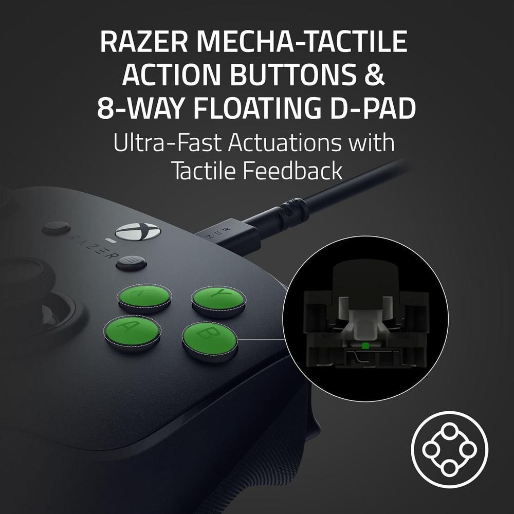 Razer Wolverine V3 Tournament Edition Wired Gaming Controller para Xbox y PC con botones remapeables y disparadores rápidos