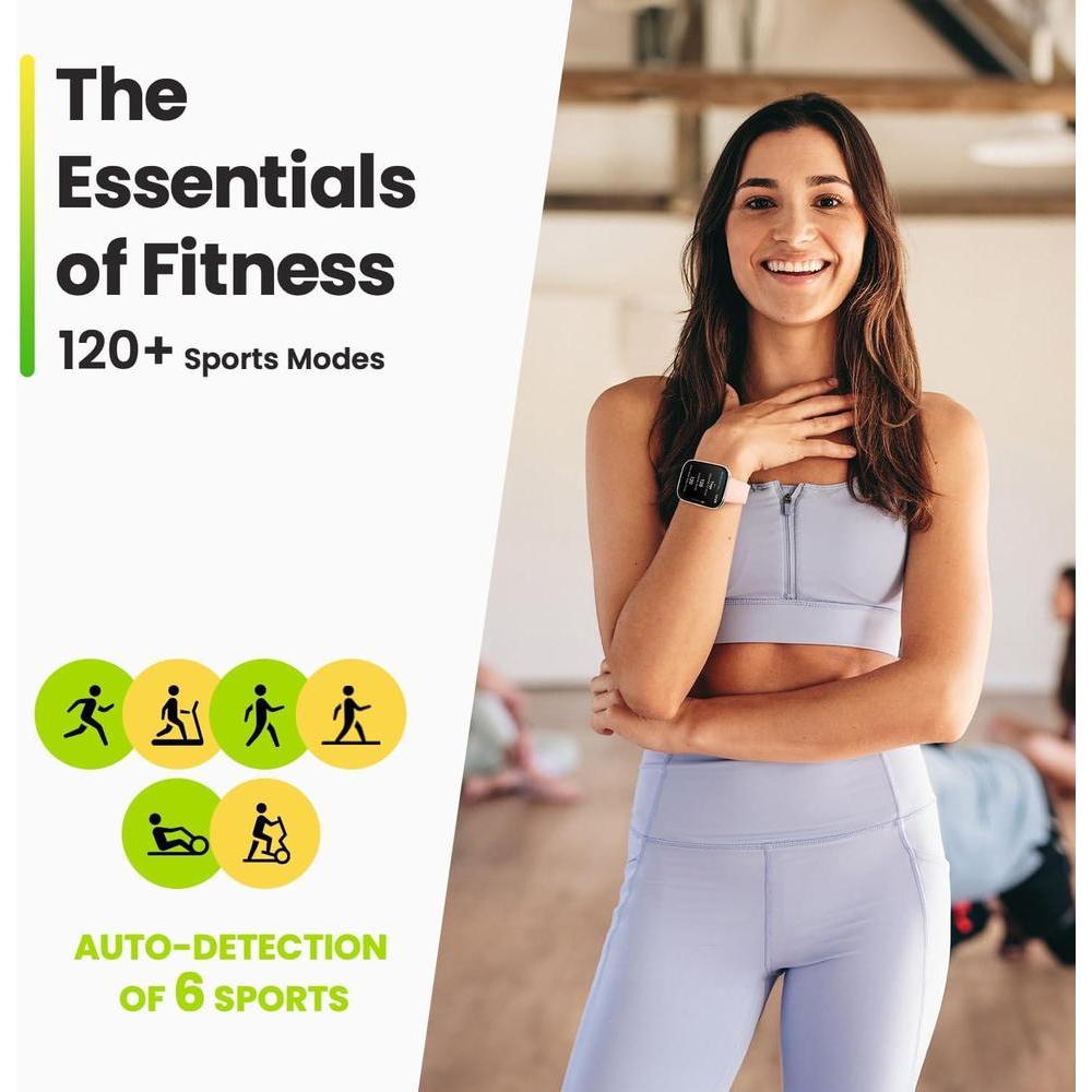 Amazfit Bip 5 Core - Reloj inteligente con duración de batería de 11 días, 120+ modos deportivos, monitor de salud, Negro