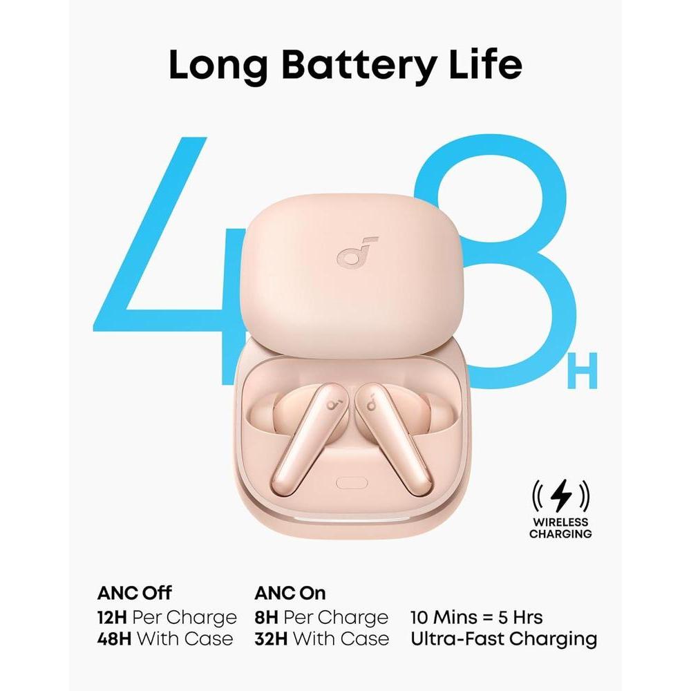 Auriculares inalámbricos Soundcore Liberty 5 by Anker con cancelación de ruido, audio Dolby y carga rápida