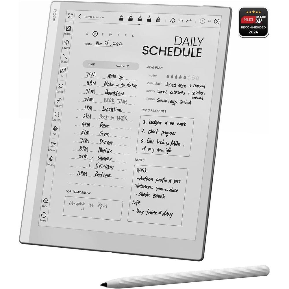BOOX Tablet Go 10.3 ePaper E Ink Tablet No Front Light 4G 64G 300 PPI B/W