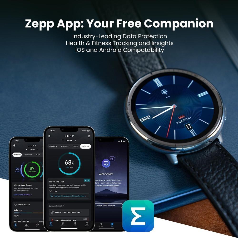 'Amazfit Active 2 Smartwatch Android/iPhone, Resistente Al Agua, Batería 10 Días, GPS, Monitor Corazón Y Sueño'