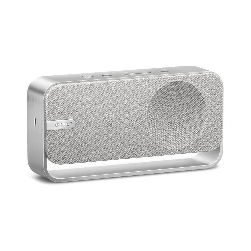 Bose SoundLink Altavoz para el hogar, portátil e inalámbrico, Bluetooth de alta calidad, hasta 9 horas de batería, plateado claro