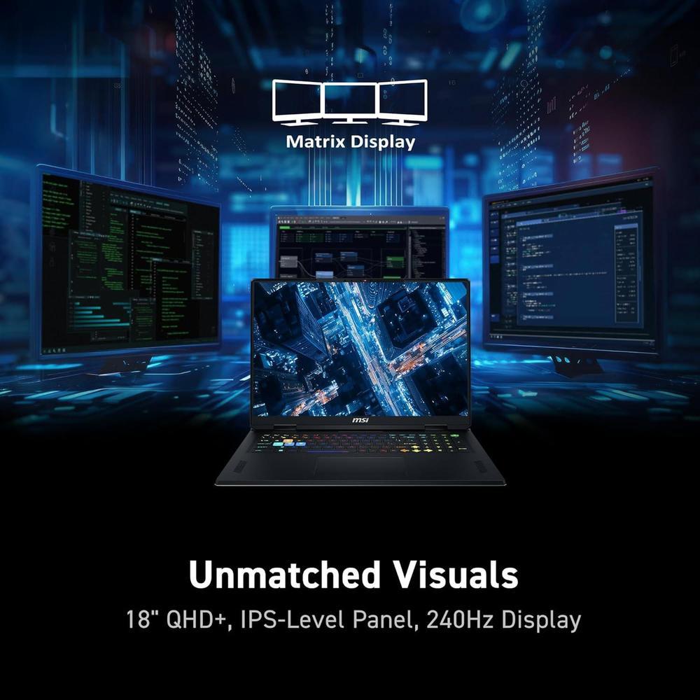 Msi Vector A18 Hx Laptop Gamer Ryzen 9 32gb 18" 1tb Ssd 4080 Qhd+