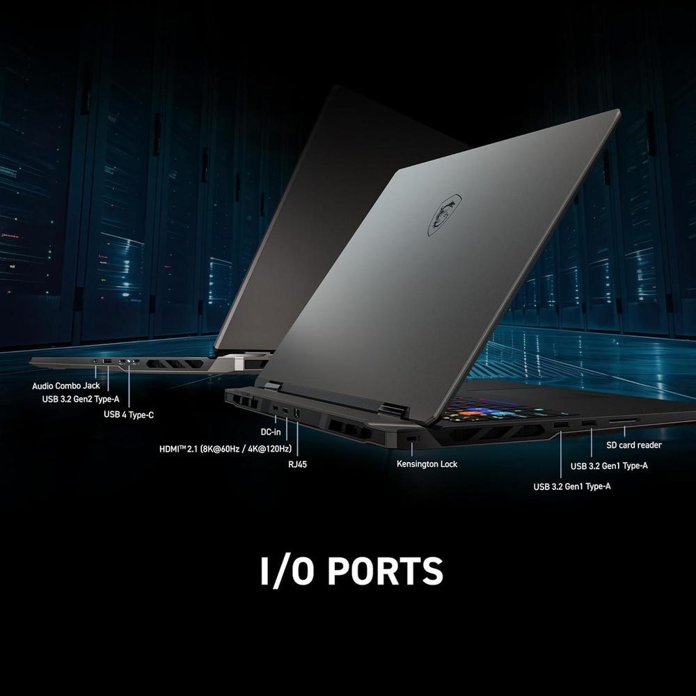 Msi Vector A18 Hx Laptop Gamer Ryzen 9 32gb 18" 1tb Ssd 4080 Qhd+