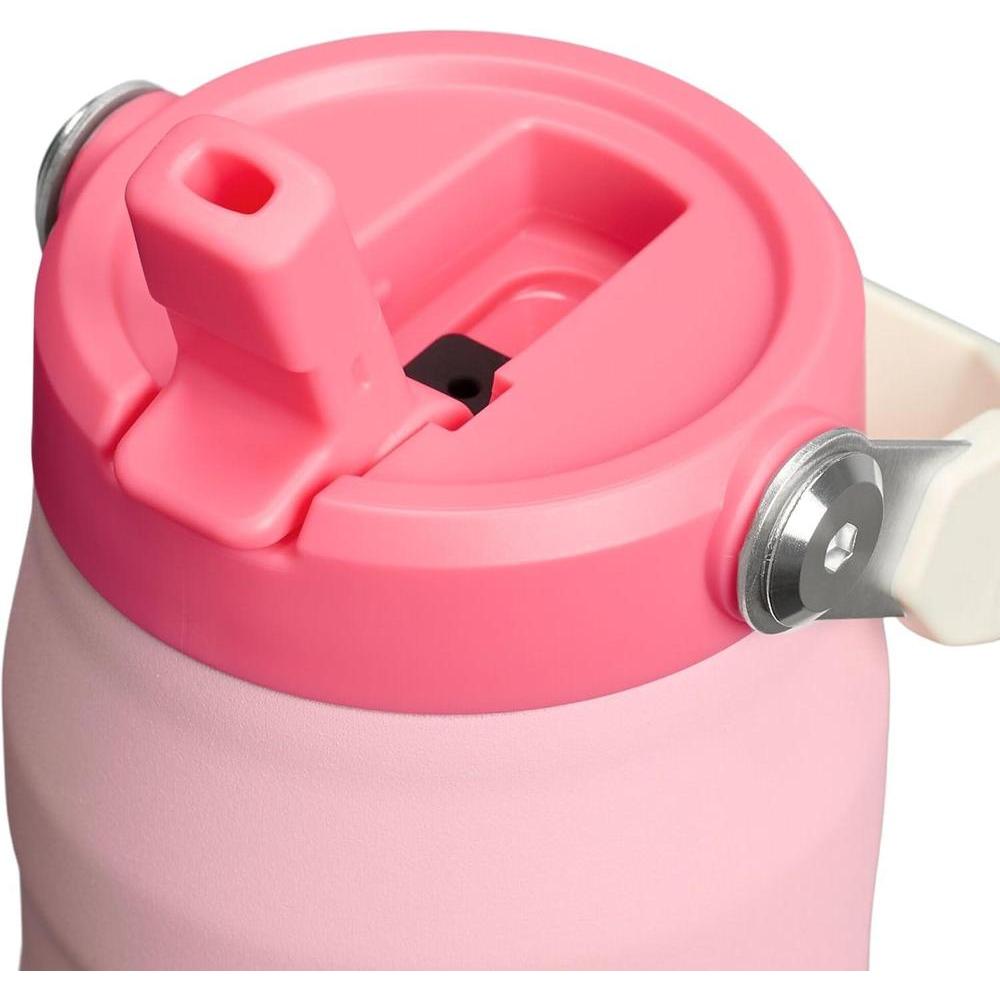 Botella Stanley IceFlow 2.0 con pajilla integrada, ligera, resistente a fugas, acero inoxidable BPA-Free, color Strawberry Cream