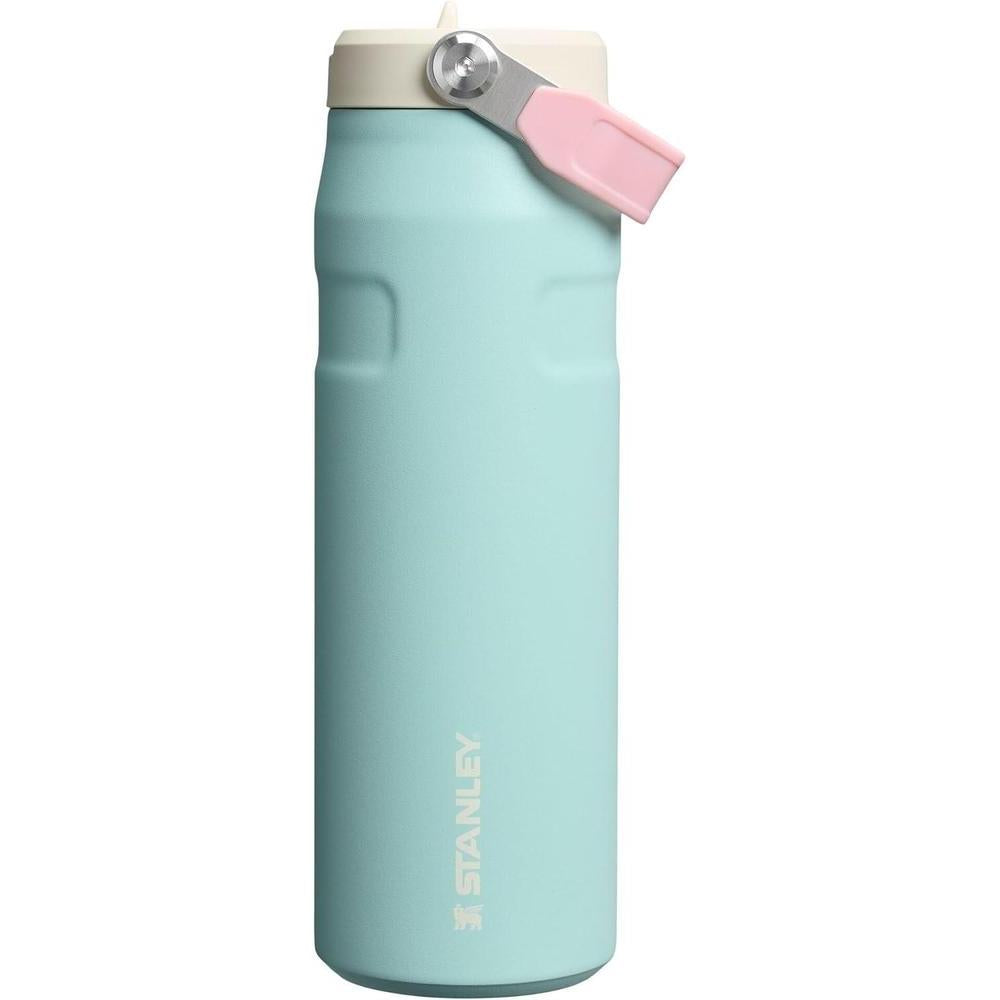 Stanley IceFlow Flip Straw 2.0 Water Bottle 24 oz | Built-In Straw for Travel and Sports | Lightweight and Leak Resistant | Insulated Stainless Steel | BPA-Free | Poolside