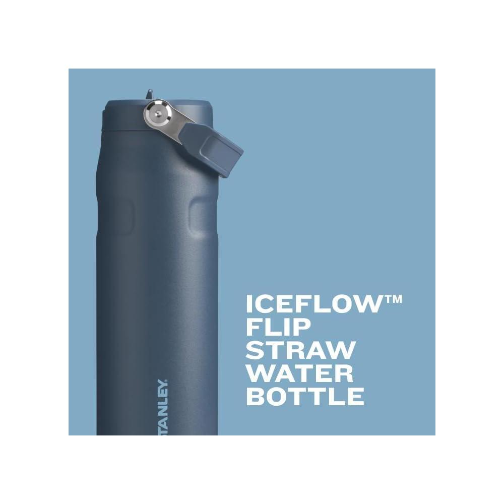 Stanley IceFlow Flip Straw 2.0 Botella de Agua con Pajita Integrada y Resistente a Fugas