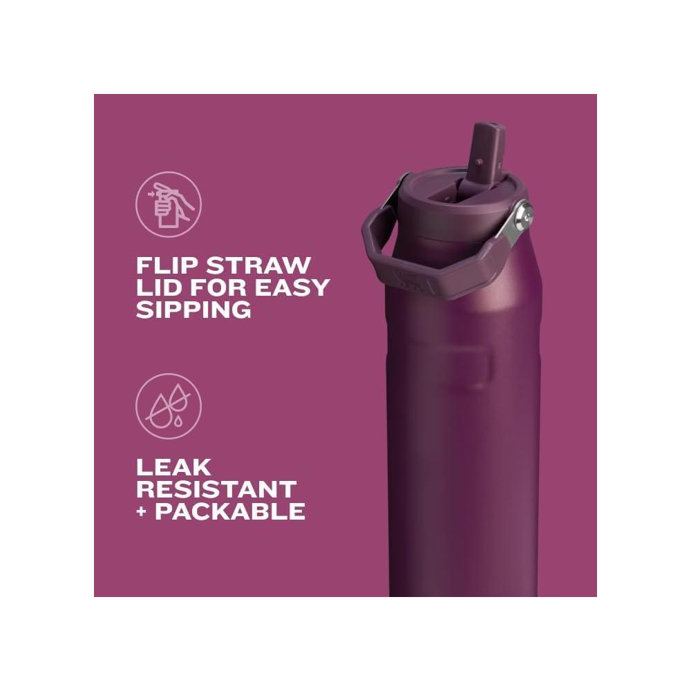 Stanley IceFlow Flip Straw 2.0 Botella de Agua con Pajita Integrada y Resistente a Fugas