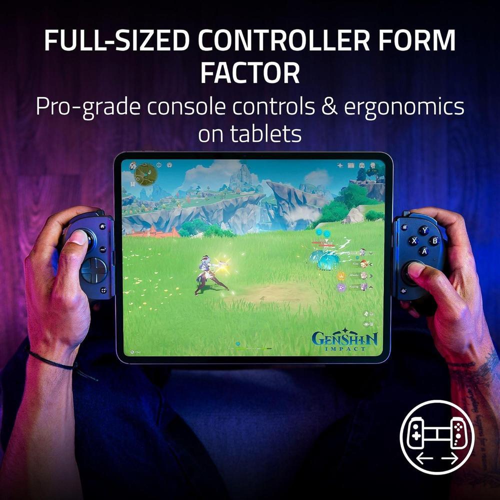 Controlador de juegos Kishi V3 Pro XL para iPad y tabletas Android con pulgares TMR, botones traseros duales, HD Haptics y 6 meses de Apple Arcade