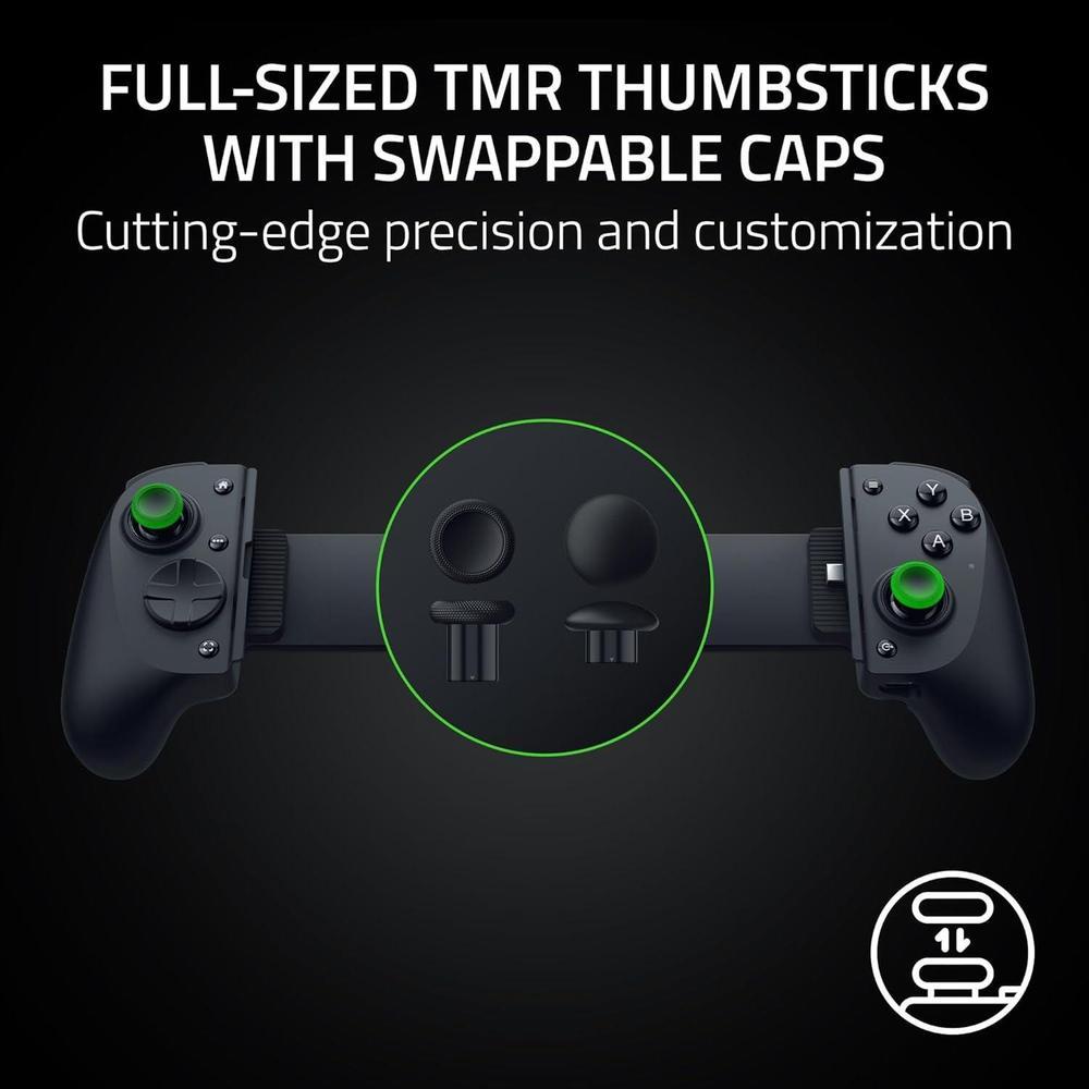 Controlador de juegos Kishi V3 Pro XL para iPad y tabletas Android con pulgares TMR, botones traseros duales, HD Haptics y 6 meses de Apple Arcade