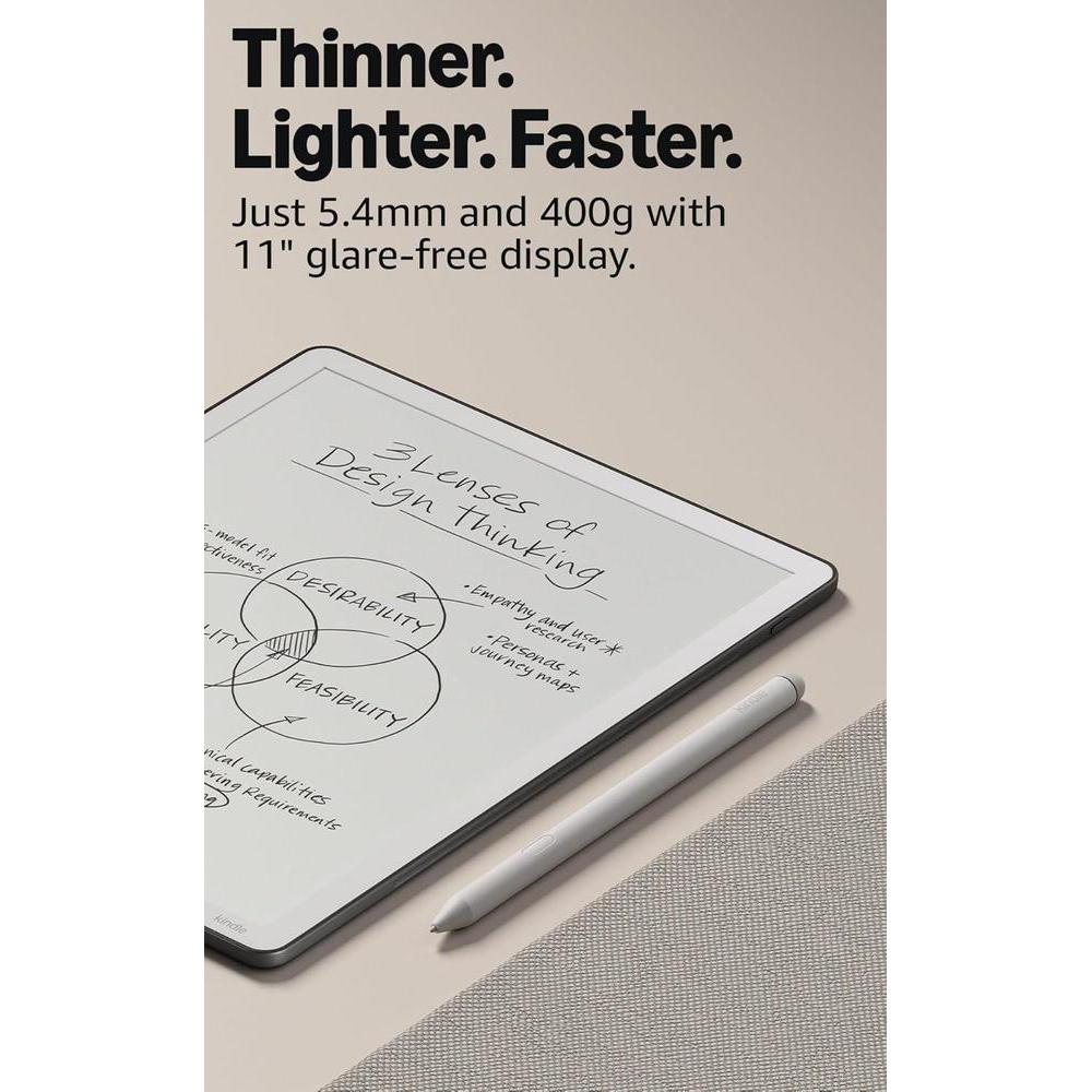 Amazon Kindle Scribe 32GB (modelo más nuevo), pantalla similar al papel, luz frontal, incluye lápiz premium - Color Grafito