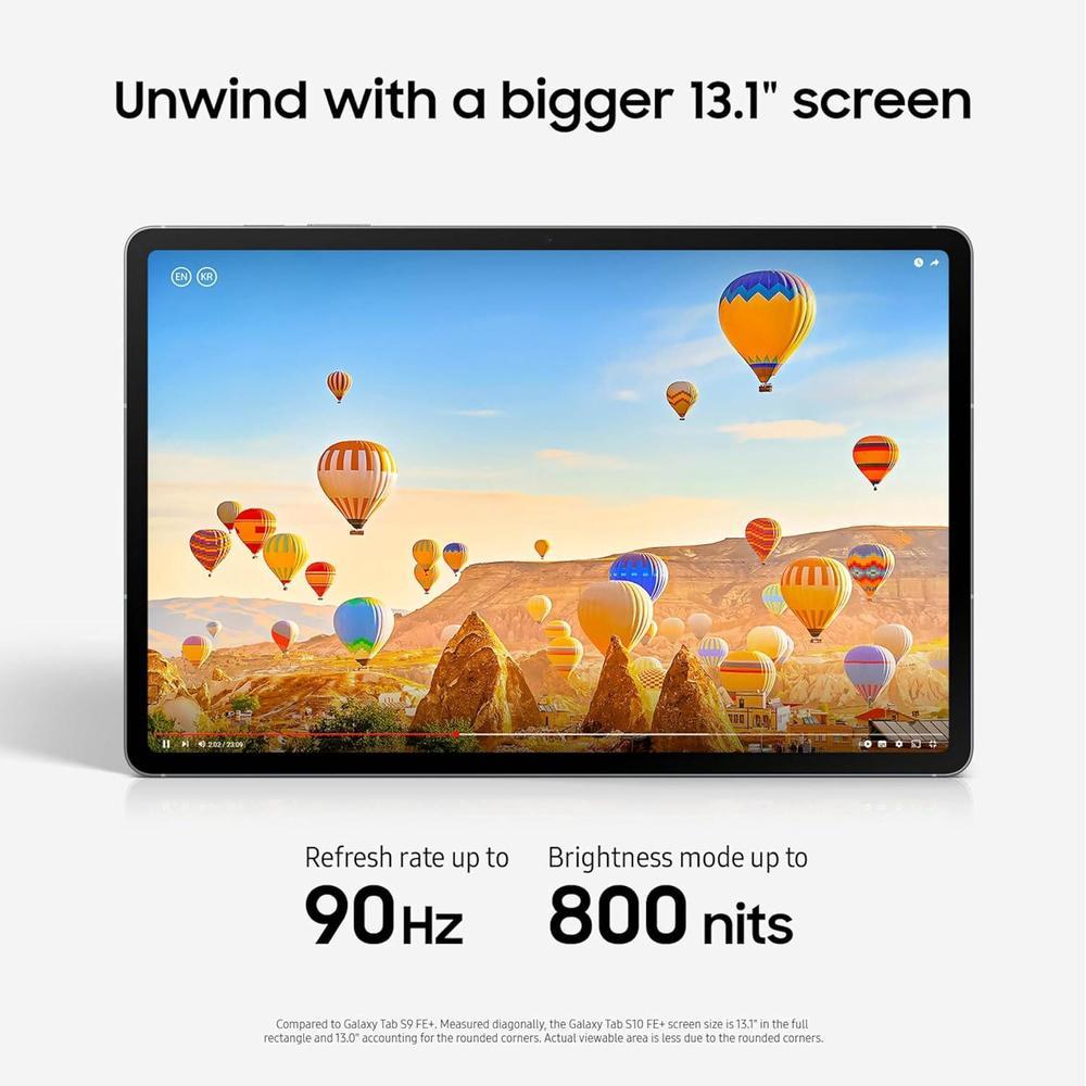 Samsung Galaxy Tab S10 FE+ SM-X620NZSMXAR 13,1 Pulgadas Android 256GB WiFi + S Pen Silver