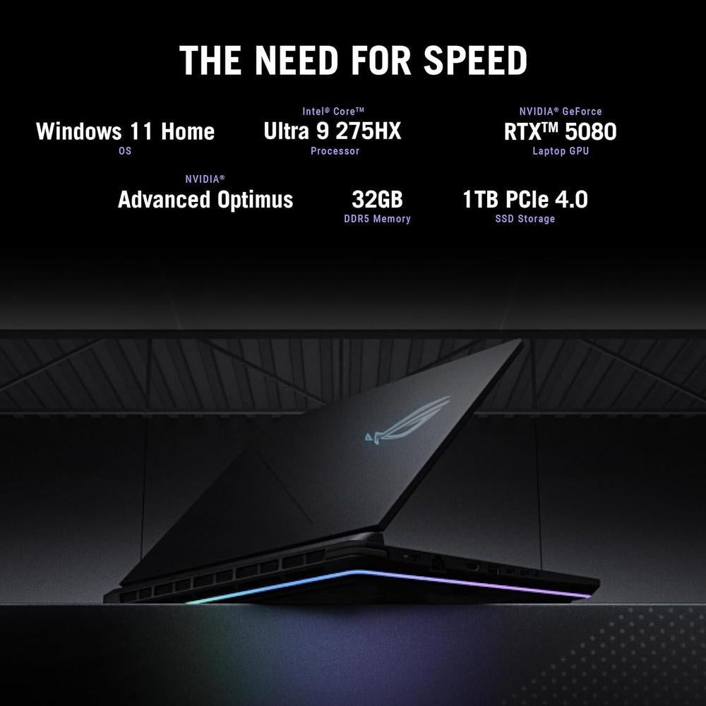 Asus Rog Strix G16 G615LW-AS96 16"Pulg. Eclipse Gray Intel Core Ultra 9 32GB 1TB RTX 5080