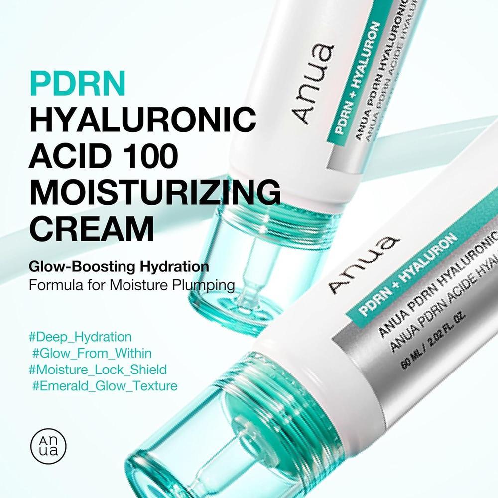 Hidratante facial ANUA PDRN de ácido hialurónico y colágeno, con ADN de salmón, ideal para piel de vidrio, cuidado coreano