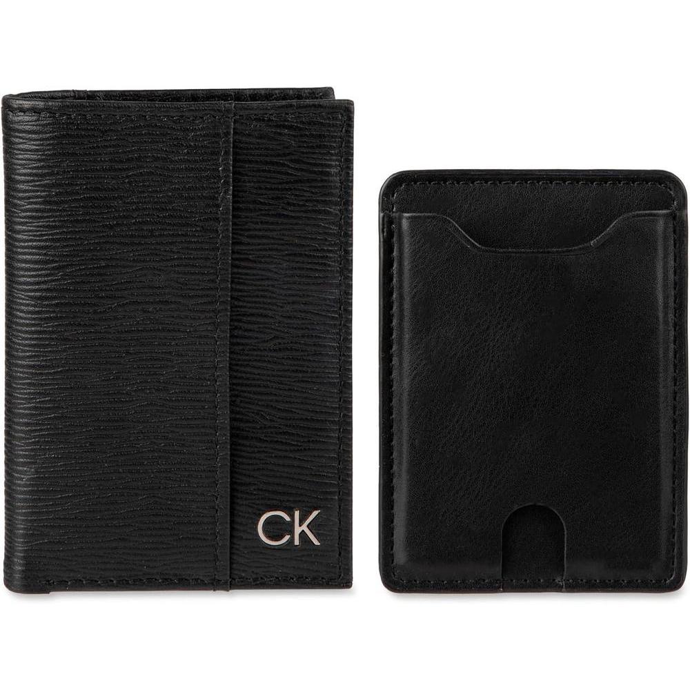 Calvin Klein Men's Wallet Sets-Minimalist Bifold and Card Cases