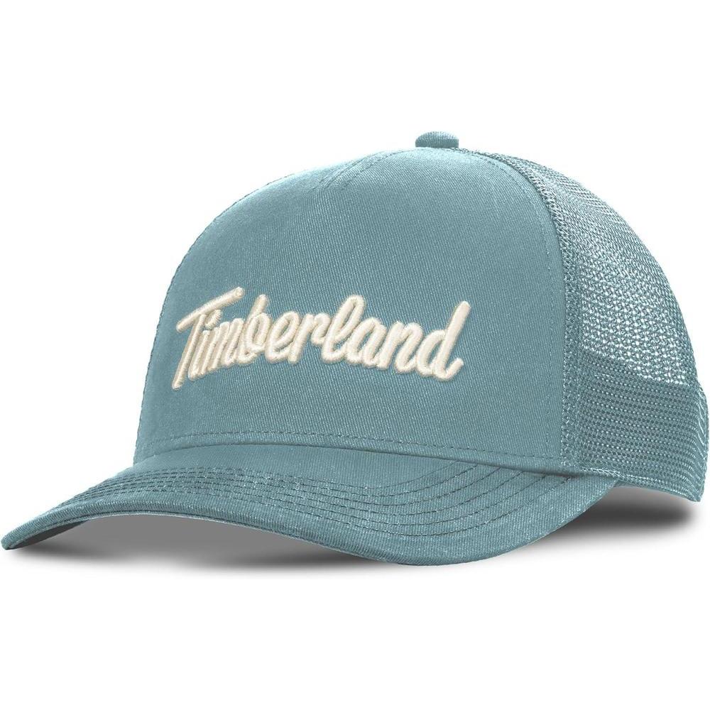 Timberland Trucker Hat for Men - Durable Cotton Twill, Adjustable Snapback Cap, Breathable Mesh Back