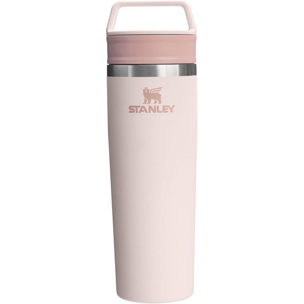 STANLEY Cafe To Go Travel Mug 20 oz | Leakproof Two-Part Drink Through Lid | Tumbler Cup for Coffee, Tea and Drinks | Insulated Stainless Steel Coffee Mug | BPA-Free | Rose Quartz