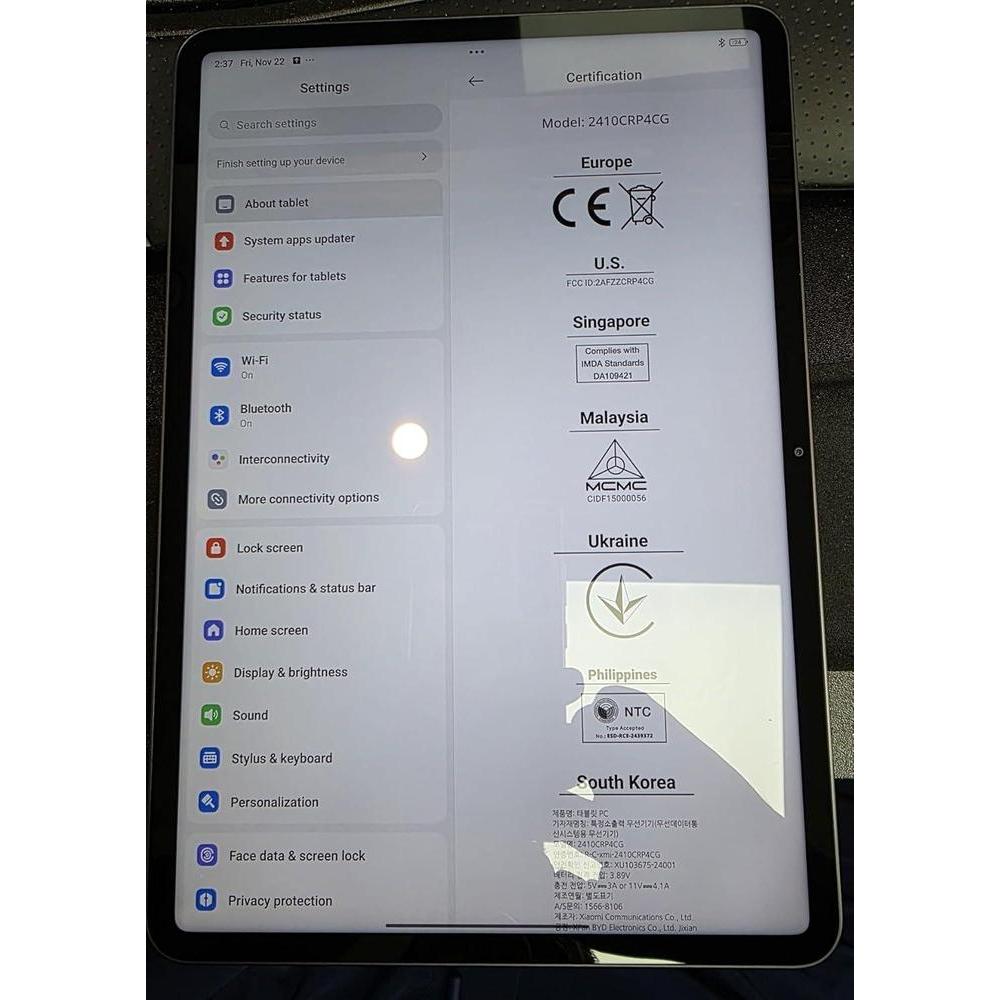 Xiaomi Pad 7 Wifi Global 11.2" Snapdragon 256GB Gris 8GB RAM