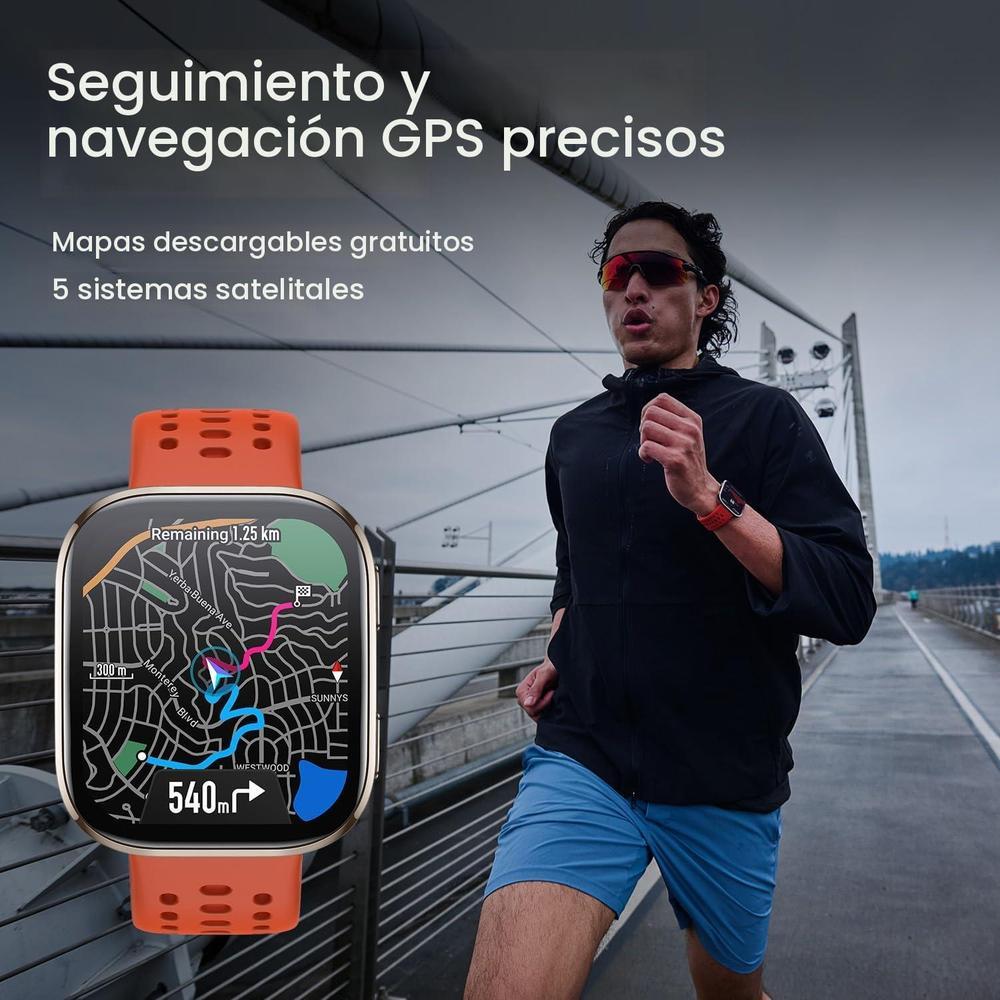 Amazfit Bip 6 Smartwatch 46mm, AMOLED, GPS, Salud 24/7, Bluetooth