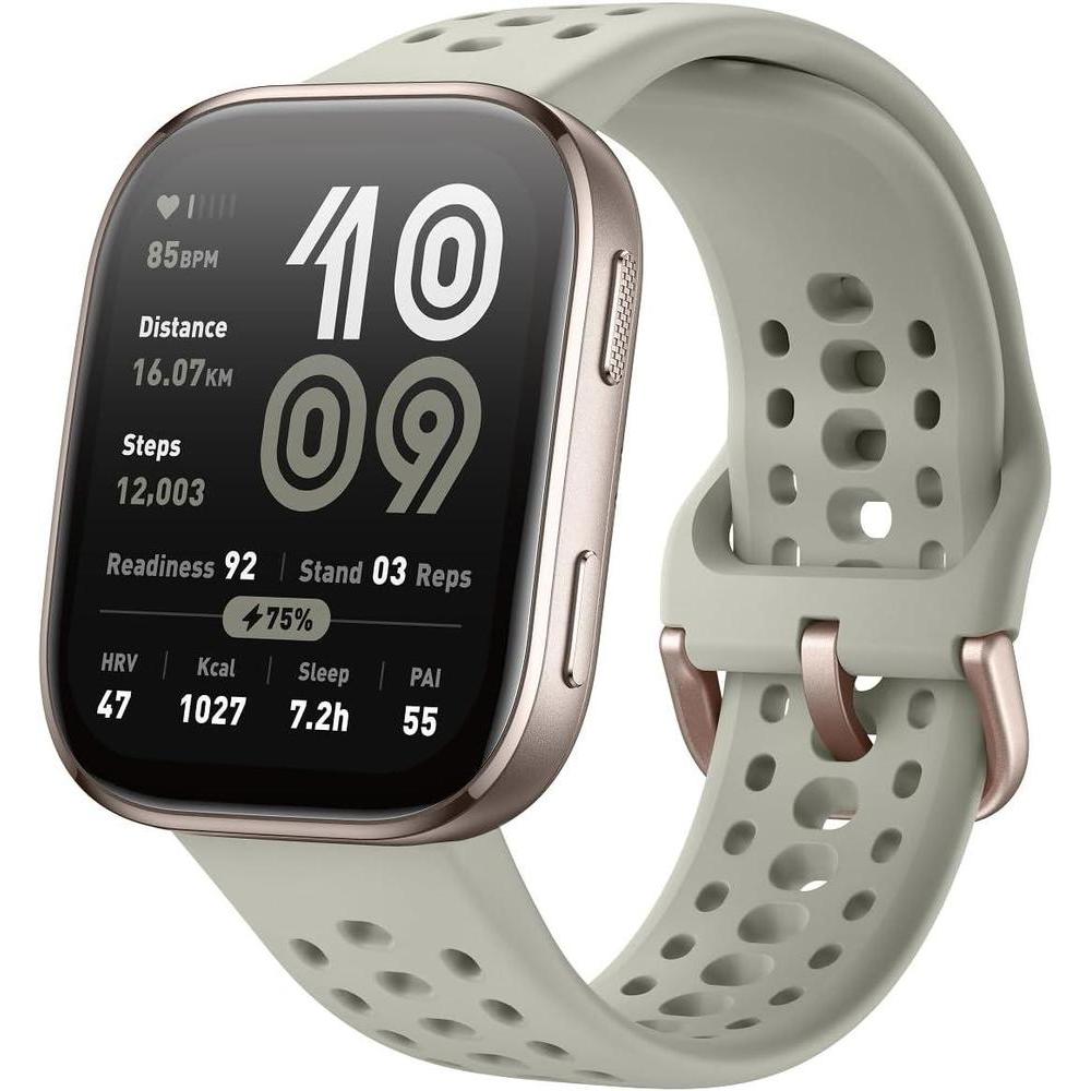 Amazfit Bip 6 Smart Watch 46mm, 14 Day Battery, 1.97" AMOLED Display, GPS & Free Maps, AI, Bluetooth Call & Text, Health, Fitness & Sleep Tracker, 140+ Workout Modes, 5 ATM Water-Resistance, Stone
