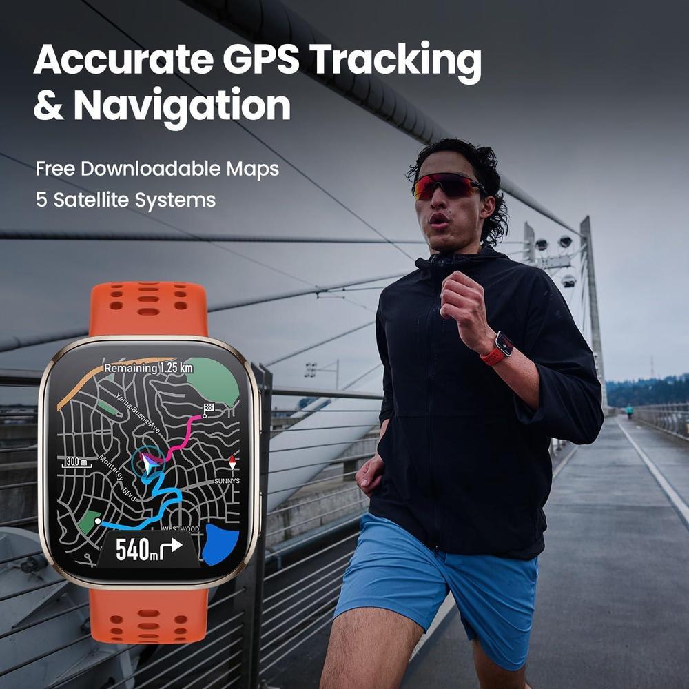 Amazfit Bip 6 Reloj Inteligente con Batería de 14 Días, Pantalla AMOLED, GPS, AI, Bluetooth, Salud y 140+ Modos Fitness