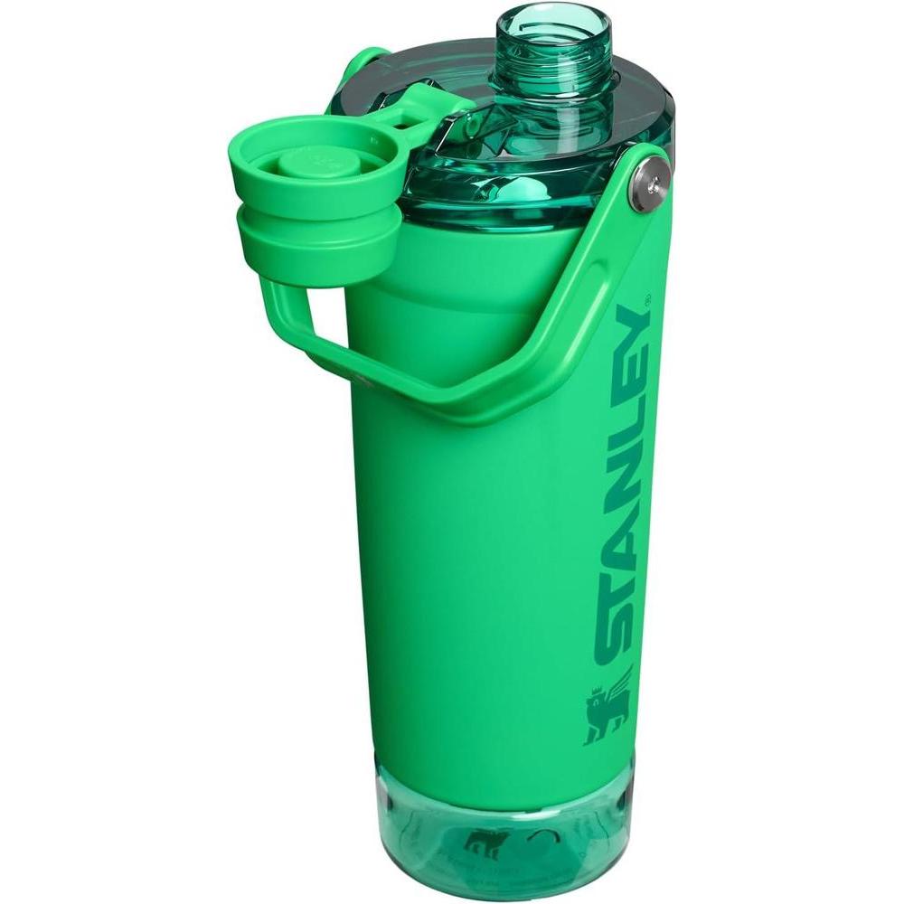 Stanley Activate Botella Shaker de acero inoxidable, almacenamiento de base, tapa de flujo rápido. Perfecta para proteínas