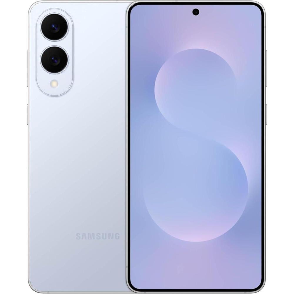 SAMSUNG Galaxy S25 Edge Phone, 512 GB AI Smartphone, Unlocked Android, Night Video, Fast Processor, ProScaler Display, Long Battery Life, 2025, US 1 Yr Manufacturer Warranty, Titanium Icyblue