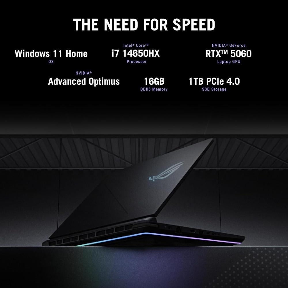 Asus Rog Strix G16 Laptop Gamer 16" Fhd+ 165hz Core I7 16gb Ram 1tb SSD Rtx 5060 Wi-Fi 7 Win11