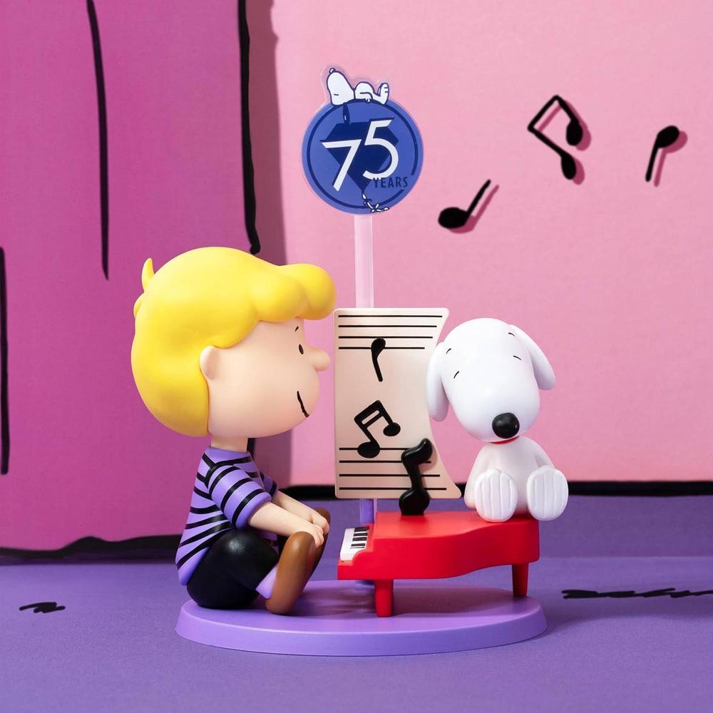 Figuras coleccionables Snoopy POP MART Peanuts 75th Anniversary, diseño aleatorio, perfectas para decoración y regalo