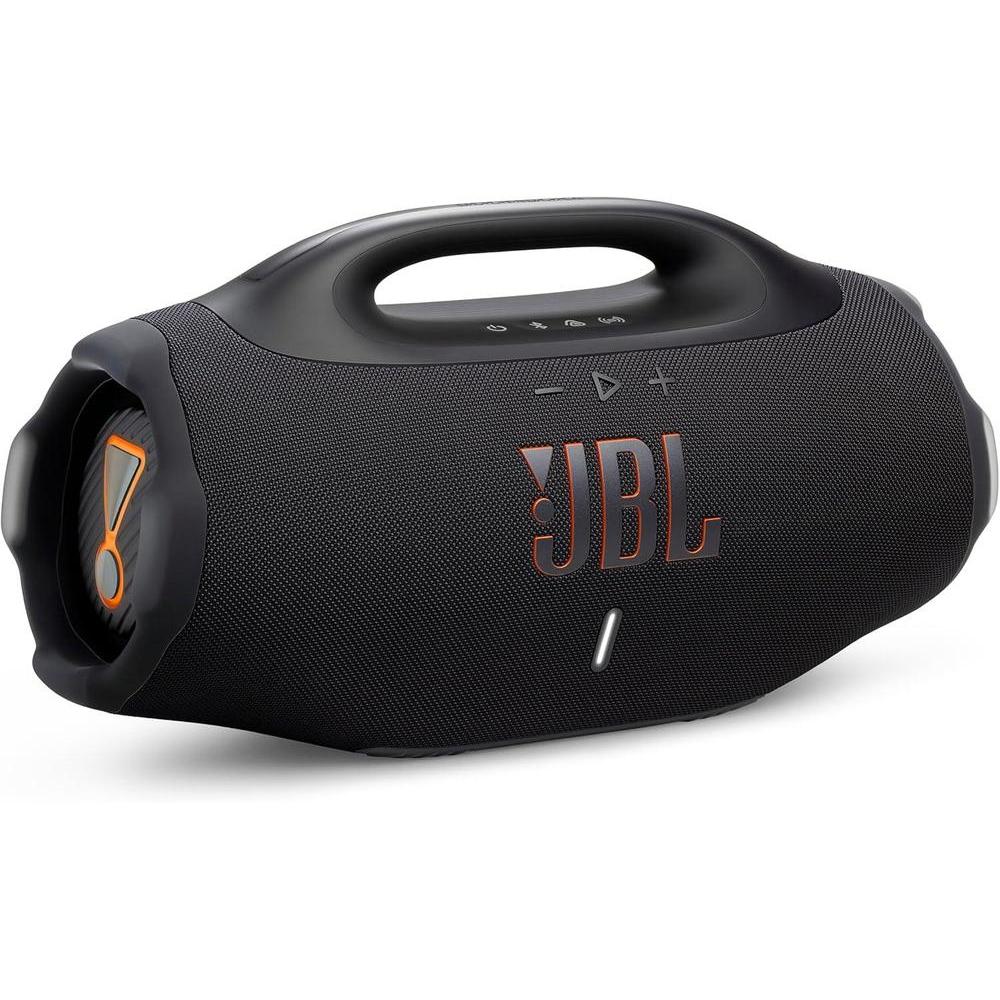 JBL Boombox 4 - Most Powerful Portable Waterproof Speaker with Massive Pro Sound, Up to 34 Hours of Playtime, & Multi-Speaker Connection by Auracast™ (Black)