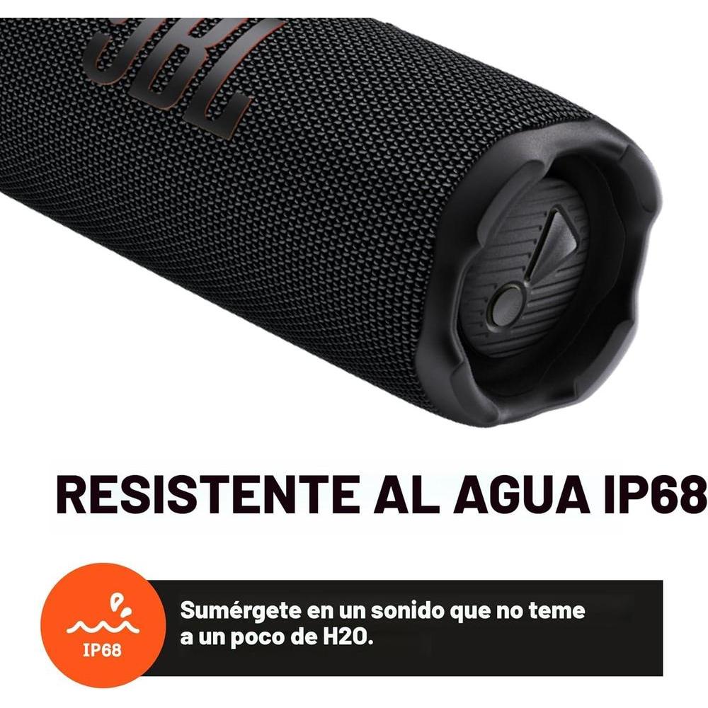 JBL Flip 7 Altavoz Bluetooth portátil con potente sonido y funda rígida protectora Divvi, impermeable y a prueba de golpes