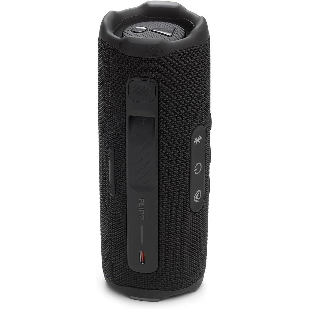 JBL Flip 7 Altavoz Bluetooth portátil con potente sonido y funda rígida protectora Divvi, impermeable y a prueba de golpes