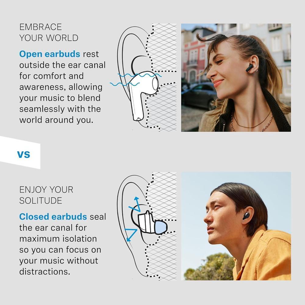 Sennheiser ACCENTUM Auriculares Inalámbricos con Bluetooth 5.3, 28 Horas de Batería y Resistencia a Salpicaduras IPX4