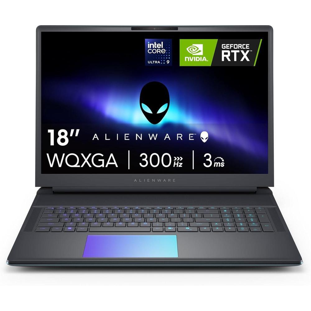 Alienware 18 Area-51 Gaming Laptop AA18250-18.0" WQXGA 300Hz 3ms Display, Intel Core Ultra 9 275HX, NVIDIA GeForce RTX 5080, 32GB 2x16GB DDR5, 2TB SSD, 2MP FHD IR Camera, Windows 11 Home