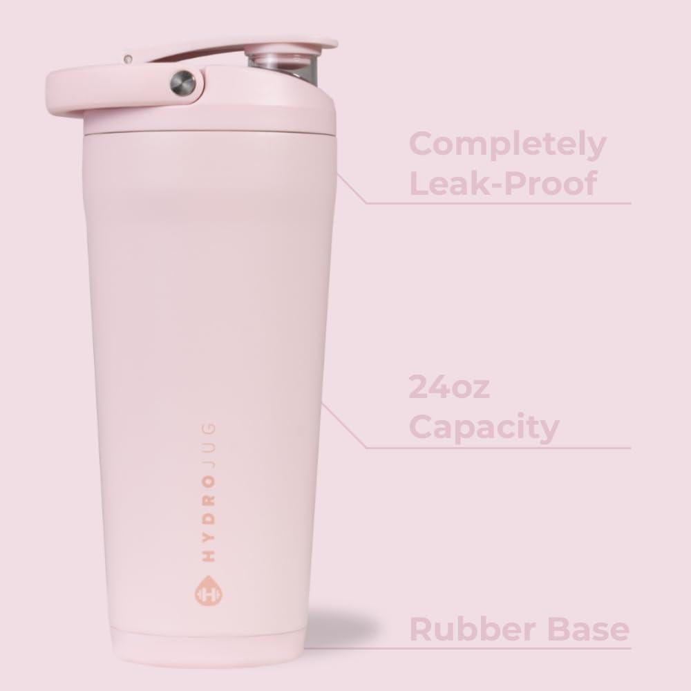 HydroJug Coctelera de acero inoxidable, aislada y a prueba de fugas, sin BPA para fitness, deportes y uso diario