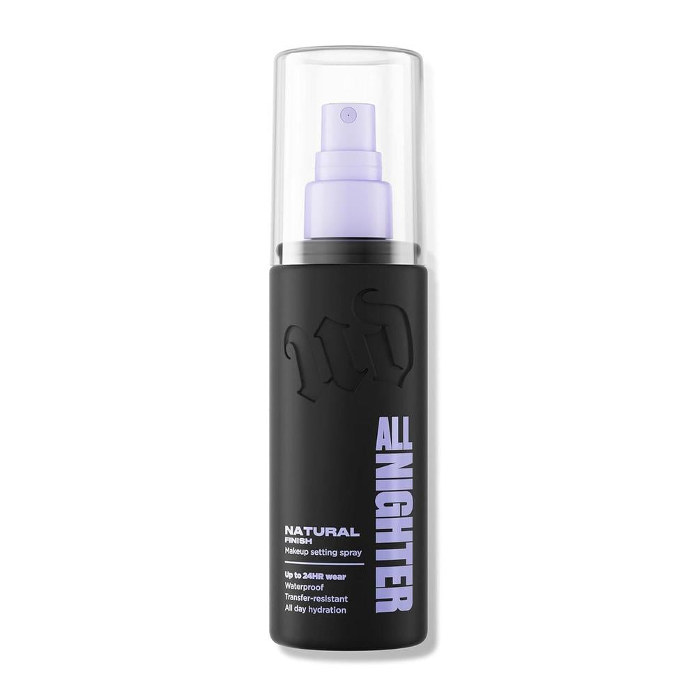Urban Decay All Nighter - Spray fijador de maquillaje impermeable, acabado natural, hasta 24 horas de uso, niebla facial ultrafina, primer hidratante para rostro, a prueba de manchas, resistente a la