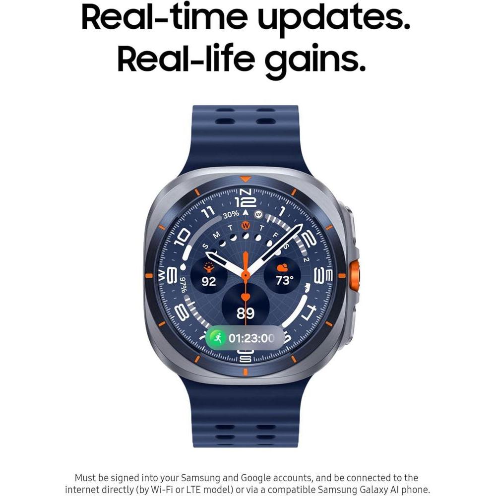 Samsung Galaxy Watch Ultra LTE, titanio, seguimiento de sueño y frecuencia cardíaca, GPS integrado