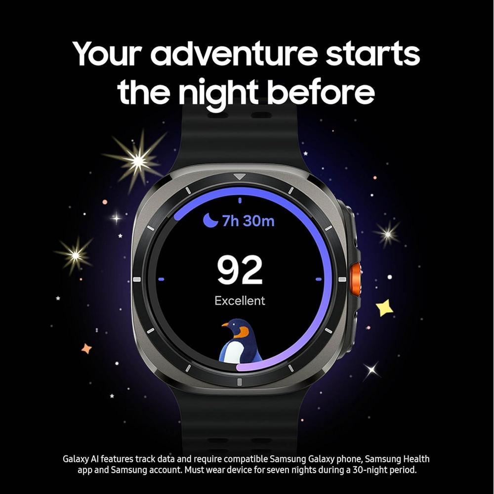 Samsung Galaxy Watch Ultra - Reloj Inteligente LTE, Titanio, Sueño Avanzado, Entrenador Correr, GPS