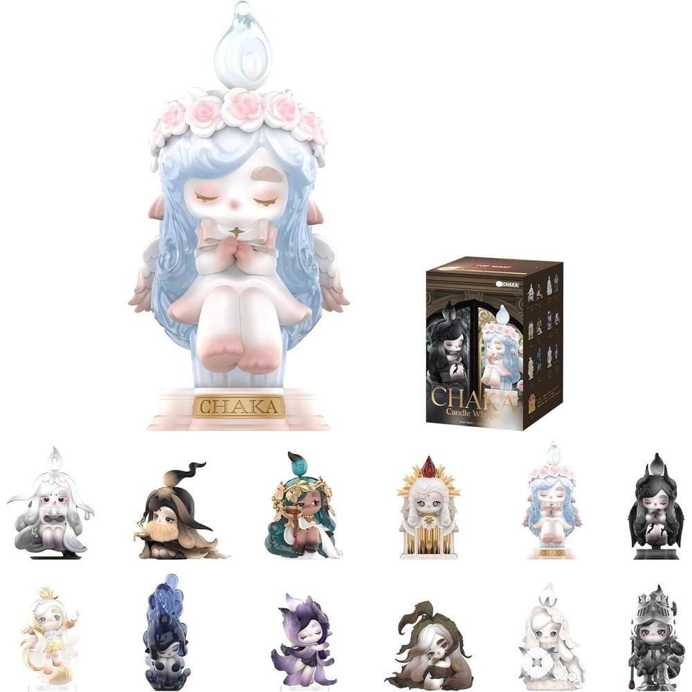 POP MART Chaka Candle Whisper Series Blind Box Figures, Collectible Toys Home Decorations, Holiday Birthday Gifts for Girls and Boys, Single Box