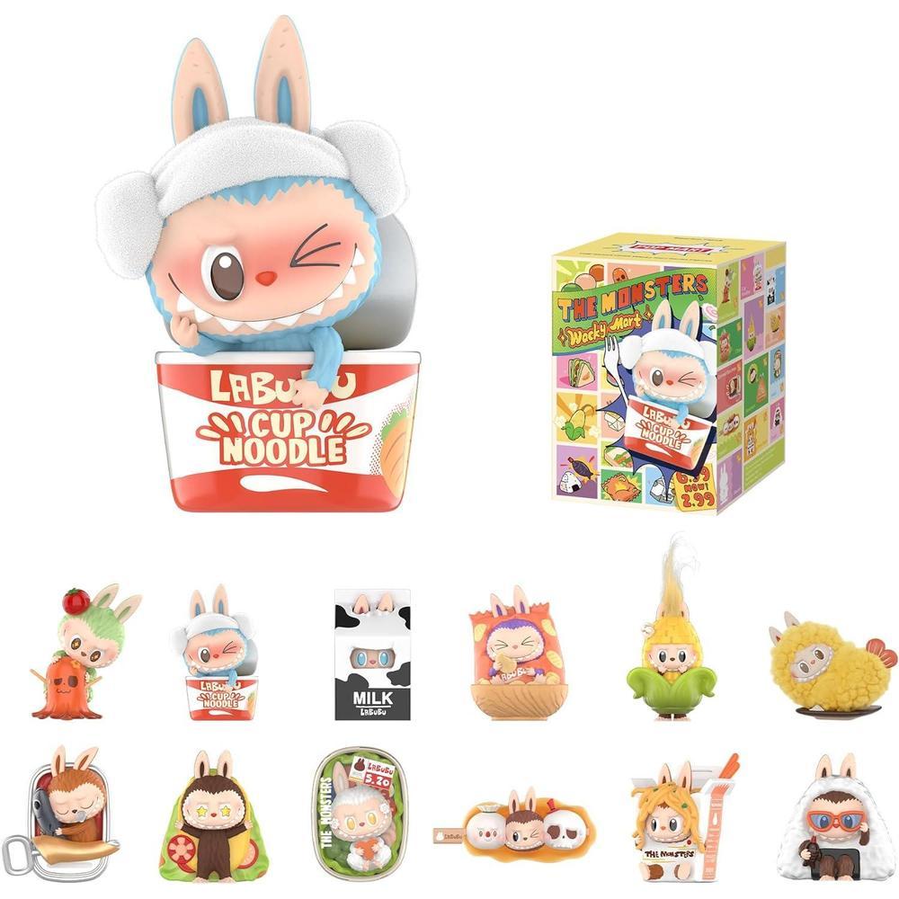 POP MART The Monsters Wacky Mart Series Blind Box Figures, Random Design Action Figures Collectible Toys Home Decorations, Holiday Birthday Gifts for Girls and Boys, Single Box
