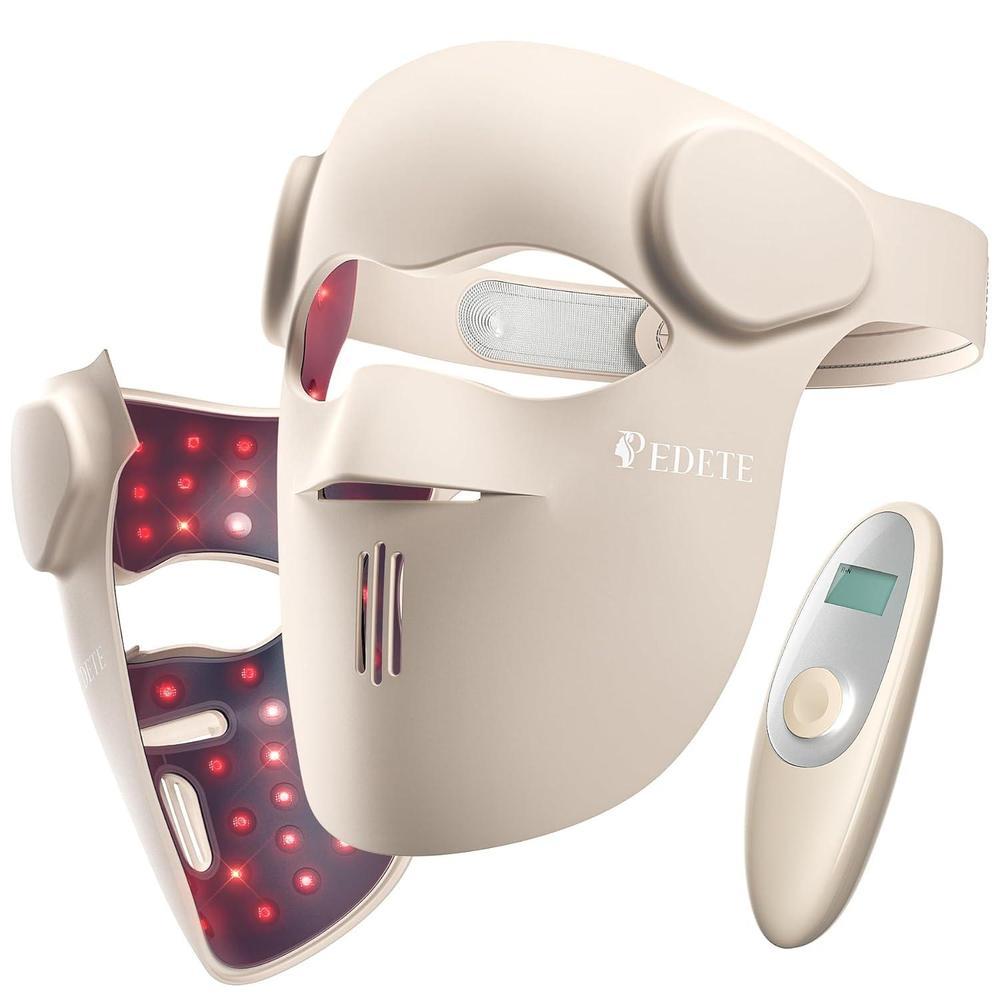 Terapia de luz roja para cara, 9 modos de terapia de luz LED inalámbrica, máscara de luz infrarroja y roja de 850 nm, 2500 mAh recargable, ajuste facial 3D, terapia de luz LED, cuidado de la piel en
