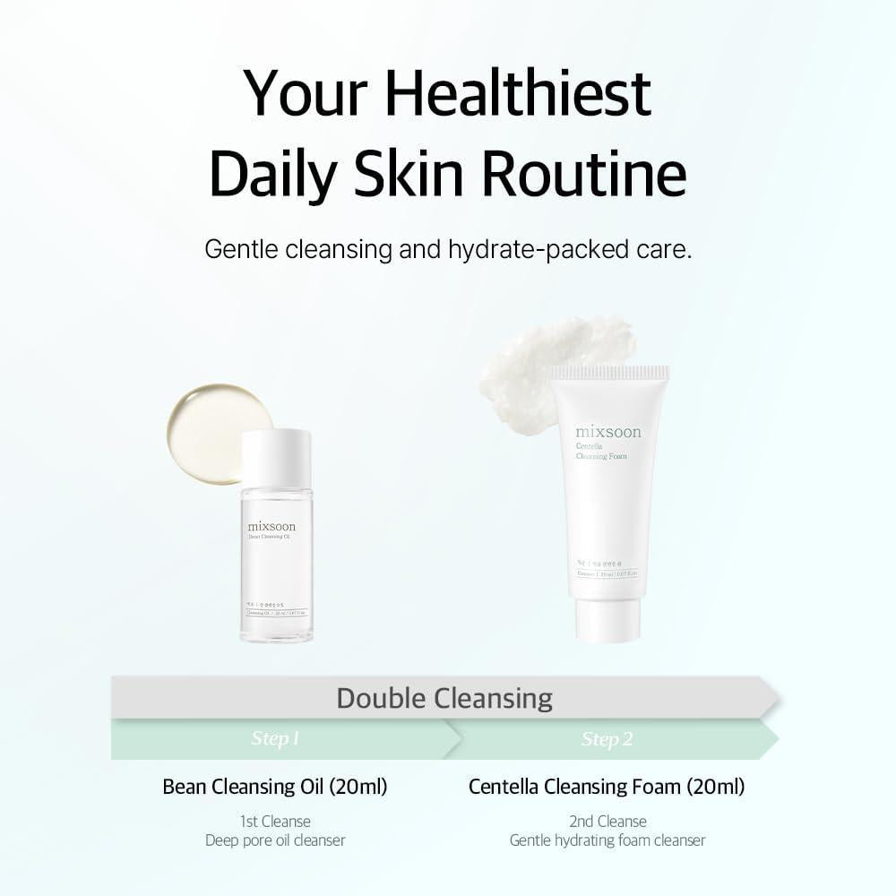 Mixsoon Pure Glow Essentials - Kit De Cuidado De La Piel En 5 Pasos, Hidratante Y Nutritivo, Ideal Para Viajes