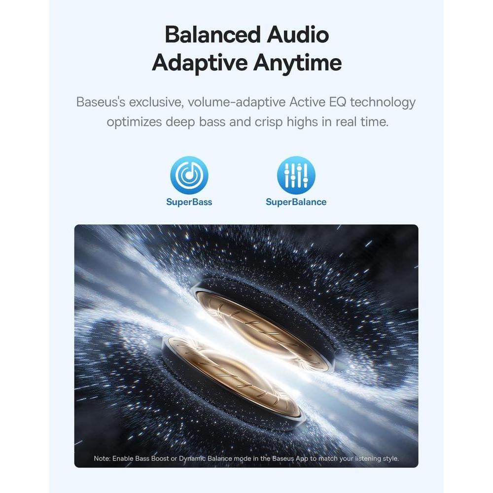 Auriculares Inalámbricos Baseus Bass BP1 Pro Azules Con Cancelación De Ruido Adaptativa Y Bluetooth 6.0